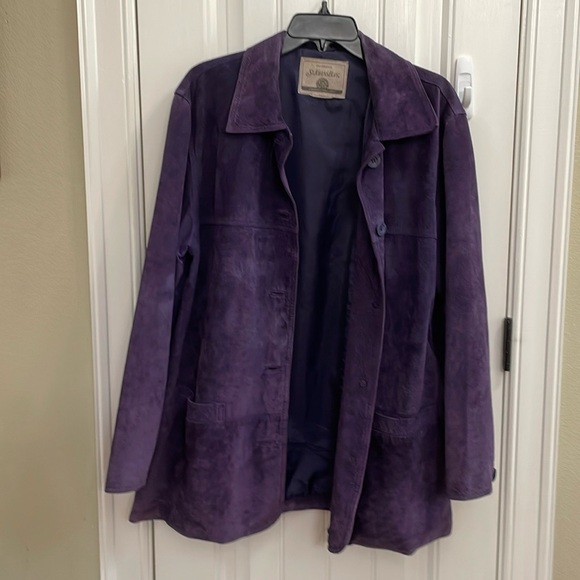 St. John's Bay Jackets & Blazers - ST JOHNS BAY purple leather jacket. L